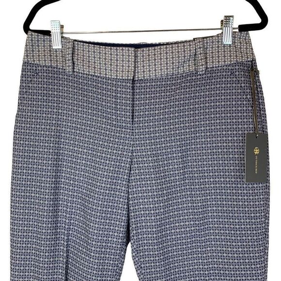 Outback Red Blue Mod Print Cassidy Fit Ankle Pants Size 8 New - Picture 3 of 10